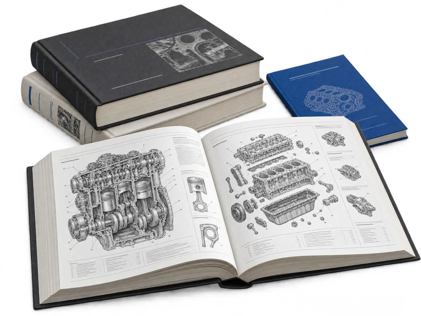 Технические книги и инструкции по устройству двигателей